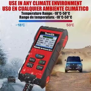 Testeur de batterie de voiture et de camion ThinkElk EBT-7 12V/24V de haute qualité avec mode de détection par lots <span class=keywords><strong>en</strong></span> un clic, prise <span class=keywords><strong>en</strong></span> charge de l'<span class=keywords><strong>espagnol</strong></span> - Product Image 4