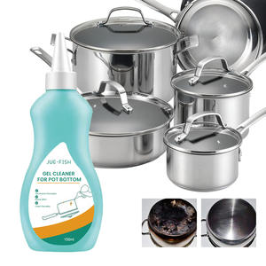 Gel Nettoyant Dégraissant Puissant Jue-Fish pour Fond <span class=keywords><strong>de</strong></span> Casserole, Détachant Tenace <span class=keywords><strong>de</strong></span> Gros pour Cuisine - Product Image 1