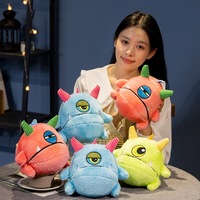 HY7 hewan anak-anak Monster kecil boneka boneka mewah Monster mainan Halloween penjualan panas Mike Wazowski boneka lembut mainan mewah