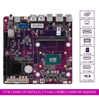 Zynshield N100 6 Bay NAS dengan 2 * M.2 PCIe 3.0 NVME 2280 SSD 6 SATA 3.0 HD-MI 2.0 DP 1.4 4K @ 60Hz Mini ITX 2LAN