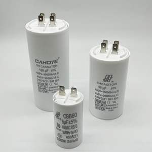 宏业 CBB60 高效交流电机 450VAC 2-50uf 薄膜表面贴装启动电容器，适用于水泵 30x50mm <span class=keywords><strong>CQC</strong></span>/CE - Product Image 1