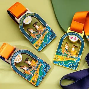 Медали по индивидуальному заказу, дешевые заготовки из цинкового сплава, 3D марафонская медаль, Спортивная металлическая баскетбольная футбольная медаль с лентой