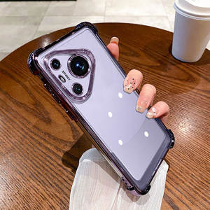Huawei Pura 70 Pro Ultra P60 50 इलेक्ट्रोप्लेट केस के लिए पारदर्शी फोन कवर, साधारण केस कैमरा लेंस प्रोटेक्शन Sjk434 लॉडटेक - Product Image 5