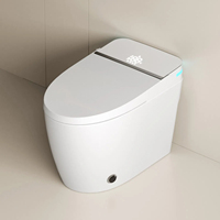 Toilettes intelligentes modernes Ensemble de toilettes intelligentes sanitaires sans contact Toilette intelligente à chasse d'eau automatique