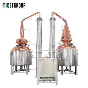 Équipement de distillation de whisky <span class=keywords><strong>single</strong></span> <span class=keywords><strong>malt</strong></span> en cuivre de 3000L, système de production de whisky écossais - Product Image 1