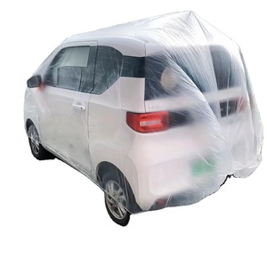 Disposable Transparent Car Clothing Cover Dustproof Rainproof Transparent <b>Paint</b> Dustproof Plastic PE Film Rainproof Car Cover - Product Image 1