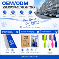 Brosse démêlante pour animaux de compagnie, peigne pour animaux, kit de toilettage pour chiens, ensemble d'outils de soin, râteau pour sous-koir