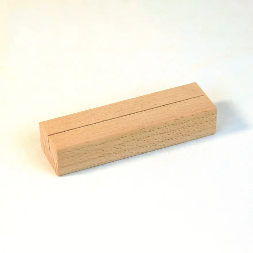 Wooden Smart Phone Holder Simple Design Memo Clips Holder Calendar Stand for Home School Office