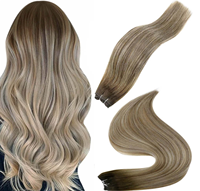 Extensions de cheveux humains vierges européens bruts, cuticules alignées, Remy, texture lisse ou ondulée, trame de cheveux