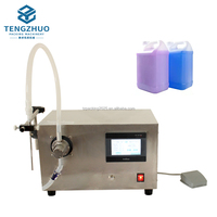 Machine de remplissage semi-automatique professionnelle certifiée CE, adaptée au remplissage de divers liquides à bonne fluidité, sans particules