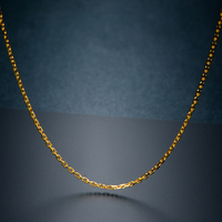 Longueur personnalisable AU750 collier italien croix en or blanc/rose/or 18 carats pour femmes