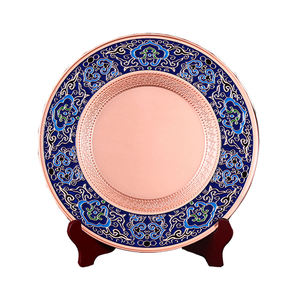 Geschenk kunden spezifische antike Kupfer bronze Gedenk platte Metall Souvenirs Platte Metall 3D Adler und Gebäude Kupfer Kuwait Plakette - Product Image 3