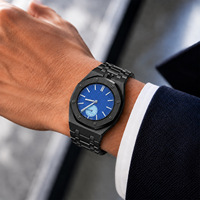 All-inclusive-Gehäuse aus Aluminiumlegierung mit Metallarmband für die luxuriöse Business-Uhr Royal Pop