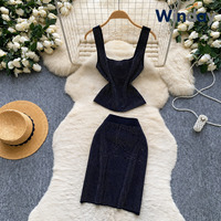 Ensemble deux pièces décontracté en tricot pour femmes WINDAY, fabricants de vêtements pour femmes, ensembles deux pièces personnalisés pour femmes, ensemble de survêtement pour femmes en vente