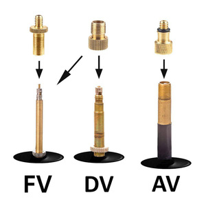 Adaptateurs de <span class=keywords><strong>valve</strong></span> de vélo en cuivre et plastique (SV/AV/DV) pour pompes à vélo, 15 pièces - Product Image 3