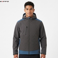 Veste de Travail Kippo Luxe Designer pour Homme, Grande Taille, en Velours Côtelé Tissé à Carreaux, Respirante, Style Safari, Veste d'Hiver à Capuche pour Homme