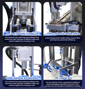 Machine de remplissage et de scellage automatique de parfum YETO, haute productivité, acier inoxydable, bouteilles en plastique/verre, utilisation chimique - Product Image 3