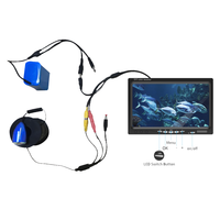 Kamera Pancing Bawah Air EYEWA 7'' HD 720P IP68 Tahan Air untuk Memancing di Es dengan Pencari Ikan dan Baterai Li-ion 10000 mAh Fitur IR untuk Penglihatan dalam Gelap