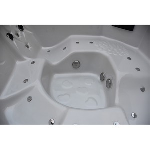 BIGEER BG-8819 Spa extérieur pour 5 personnes, 30 jets de massage, acrylique Aristech USA, isolation thermique Balboa, avec lumière LED à l'ozone - Product Image 4