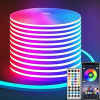 5050 SMD 15M Lampu LED Fleksibel Pintar untuk Ruangan, Lampu Bar LED Tahan Air IP65 / Lampu Strip LED RGB