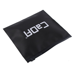 Eco Friendly Custom Logo Printing T Shirt Frosted Transparent PlasticPoly Packaging Zip Lock Bags for Clothes Zip Lock Bag - Product Image 3