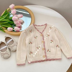 Suéter de Punto para Niños de 0 a 3 Años, Chaqueta de Punto Bordada para Niñas Pequeñas, <span class=keywords><strong>Ropa</strong></span> para Bebés Recién Nacidos - Product Image 4