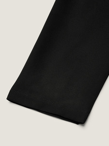 Costume <span class=keywords><strong>homme</strong></span> noir chic à col mandarin, blazer et pantalon unis à simple boutonnage, <span class=keywords><strong>tenue</strong></span> formelle pour <span class=keywords><strong>mariage</strong></span> ou soirée <span class=keywords><strong>décontractée</strong></span> élégante - Product Image 5