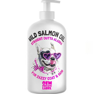 Vloeibare visolie van wilde zalm met EPA, DHA, vetzuren voor de gezondheid van de huid en vacht van honden, rijk aan eiwitten, snelle opname, vitaminen en mineralen - Product Image 2