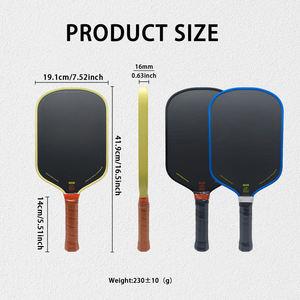 Paleta de Pickleball Bread and Butter <span class=keywords><strong>Loco</strong></span>, Núcleo de Espuma de Doble Densidad de 16 mm, Híbrida, Alargada, Fibra de Carbono Cruda CFC T700 - Product Image 4
