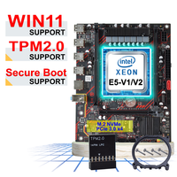 NUEVA Placa Base PANDL X79-VG5 LGA2011 con 2 Ranuras DDR3, M.2 NVMe y SATA SSD, PCIe3.0 X16, Placa Base X79 con TPM 2.0