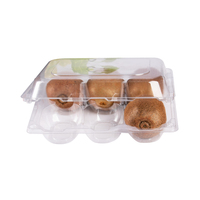 Boîte d'emballage de fruits en plastique de qualité alimentaire, boîte d'emballage de Kiwi à clapet pliable rectangulaire