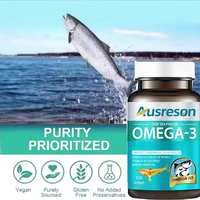 Nouvelles Capsules d'Huile de Poisson Oméga-3 6 9 Originales Testées 500mg 1000mg Vitamines Supplément Humain Halal Végétalien Oméga 3 en Chine