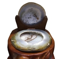Grosir Hadiah Bisnis Mangkuk Harta Karun Kristal Baskom Geode Batu Akik Poles Alami
