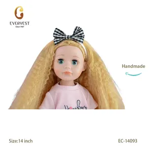 Nueva moda 14 ''Linda muñeca de Chicas americanas con pelo rizado para niños de 12 años