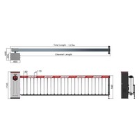 Système de barrière de sécurité automatique pour parking avec moteur CC sans balais Chian