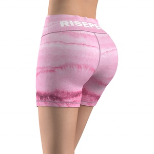 Shorts de sport pour femmes sublimés Tie-Dye personnalisables – Short de compression sur mesure pour femmes - Product Image 6