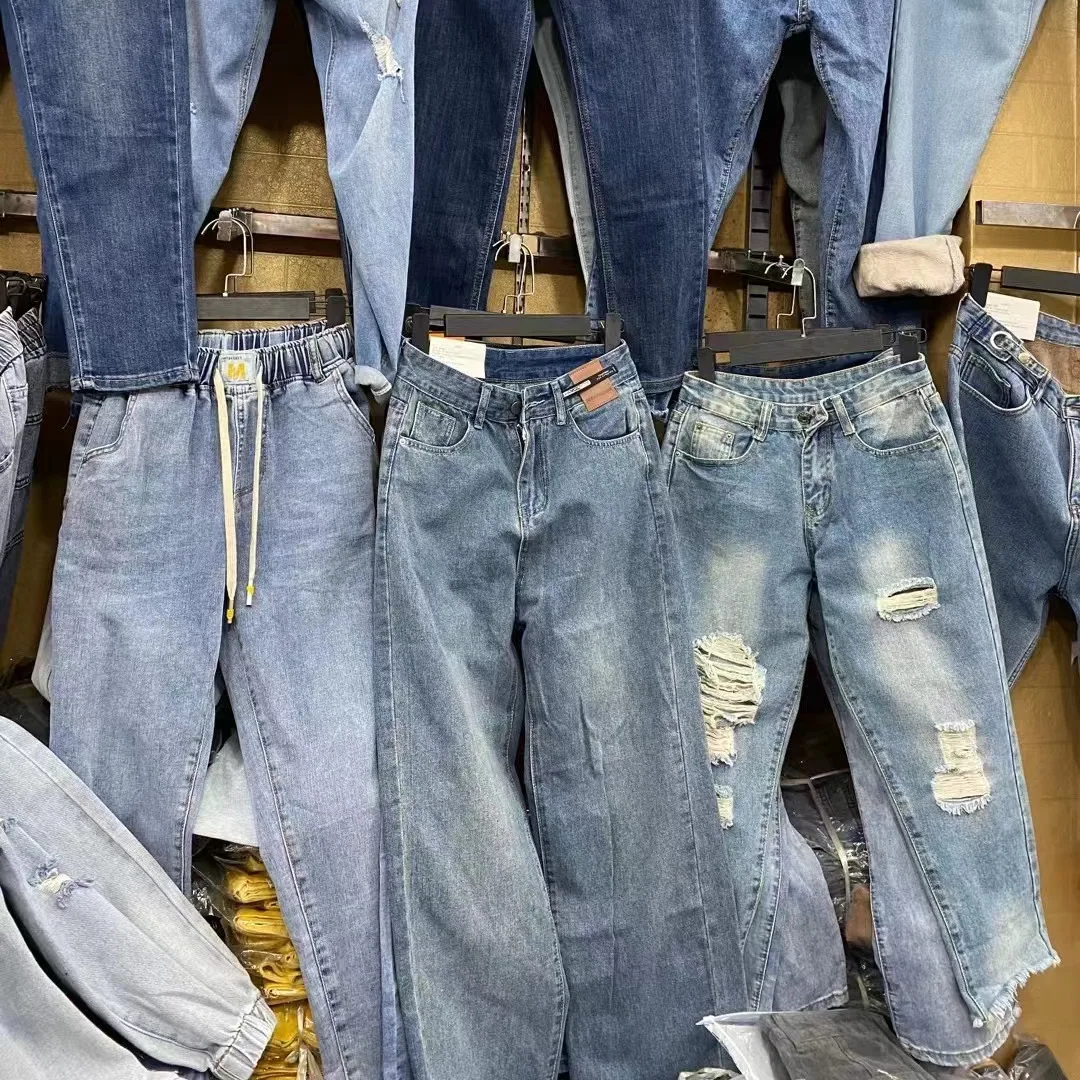 Vêtements d'occasion Vêtements d'occasion Articles de jeans propres à design mixte pour femmes balles de vêtements d'occasion