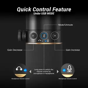 2024 yeni varış TONOR TD510 profesyonel USB/XLR dinamik Podcast mikrofon kiti ile Boom kol standı