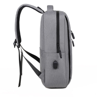 Sac à dos pour ordinateur portable léger, résistant à l'eau, en Oxford, antichoc, avec sangle de bagage, port USB, pour les déplacements professionnels et les voyages