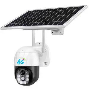 Caméra De Surveillance Sans Fil Solaire Alarme 4g Wifi 360 CCTV V380 Maison Exterieure