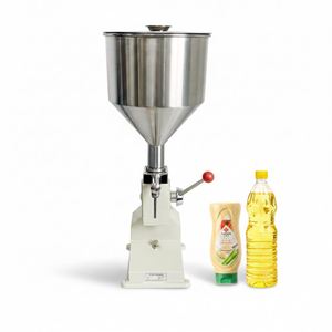 Máquina de llenado manual A03 para salsa de tomate, mantequilla de cacahuete, aderezo para ensaladas, aceite de oliva, crema, esmalte de uñas y limpiador - Product Image 1