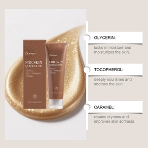 OCEAURA, venta al por mayor, <span class=keywords><strong>crema</strong></span> ennegrecedora sin sol de verano, <span class=keywords><strong>crema</strong></span> de bronceado <span class=keywords><strong>facial</strong></span> y corporal no pegajosa refrescante y fácil de absorber - Product Image 4