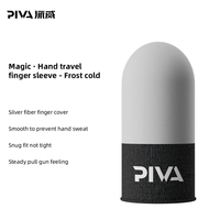Funda Protectora para Dedos de Juego PIVA de Fibra de Carbono y Fibra Plateada, Absorbente de Sudor, Tela Suave y Sensible, para Control de PS5 y Teléfonos Móviles