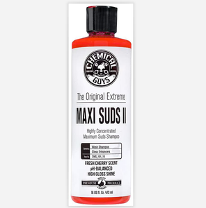 chemicalguys Jabón Suds II para lavado de autos con espuma (Funciona con cañones de espuma, pistolas de espuma o lavados con cubo), 16 oz., Aroma a cereza - Product Image 1