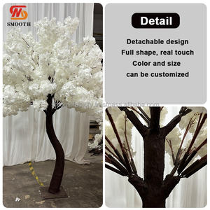 Árbol Artificial de Flores de Cerezo Blanco en Forma de S de LEDA, de 3, 4 y 5 pies, para Decoración de Bodas y Eventos - Product Image 4