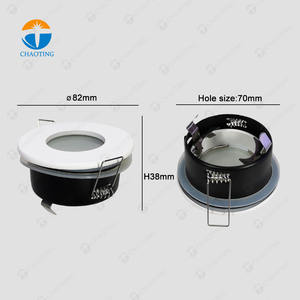 Cuarto de baño de Techo Luz de aluminio con accesorios hembra que MR16 y GU10 bombillas - Product Image 6