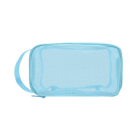 Portable séchage rapide fourre-tout fermeture éclair trousse de toilette organisateur sac Gym voyage Camping natation plage maille sac de douche