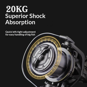 <span class=keywords><strong>Moulinet</strong></span> de pêche à la carpe NGK 8000 10000 12000 14000 entièrement métallique, 20 kg de résistance maximale, en acier inoxydable, longue portée, grande bobine, pour la pêche en surfcasting - Product Image 2