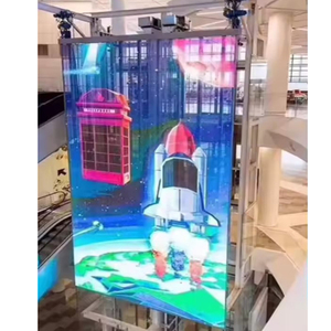 Ultra-Thin Flexible Transparent LED <b>Film</b> Screen Adhesive Indoor Application LED Display TV for Advertising - Product Image 1
