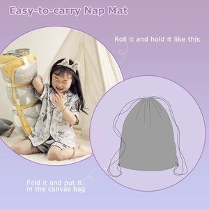 Sac de couchage de voyage <span class=keywords><strong>pour</strong></span> enfants, garderie, école <span class=keywords><strong>maternelle</strong></span>, <span class=keywords><strong>maternelle</strong></span>, sac de couchage <span class=keywords><strong>pour</strong></span> tout-petits, tapis de sieste avec oreiller amovible et <span class=keywords><strong>couverture</strong></span> douce - Product Image 5